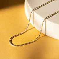 Silver Smooth Chain For Woman's