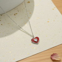 Crystal Heart Charm Chain