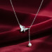 Silver Butterfly Pendant Chain