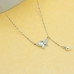 Silver Butterfly Pendant Chain