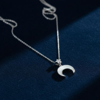 Moon & Star Charm Chain