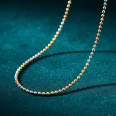 Tri-Tone Beaded Chain