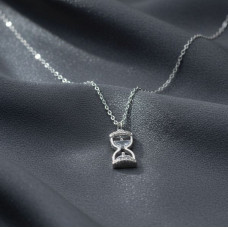 Silver Crystal Time Chain