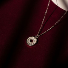 Radiant Circle Pendant Chain