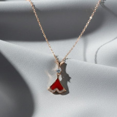 Rose Gold Fan Charm Chain