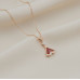 Rose Gold Fan Charm Chain