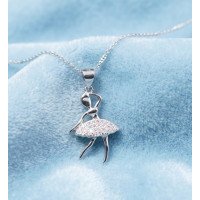Elegant Bloom CZ Pendant