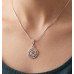 Azure Orbit Sterling Silver Pendant Chain