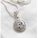 Azure Orbit Sterling Silver Pendant Chain
