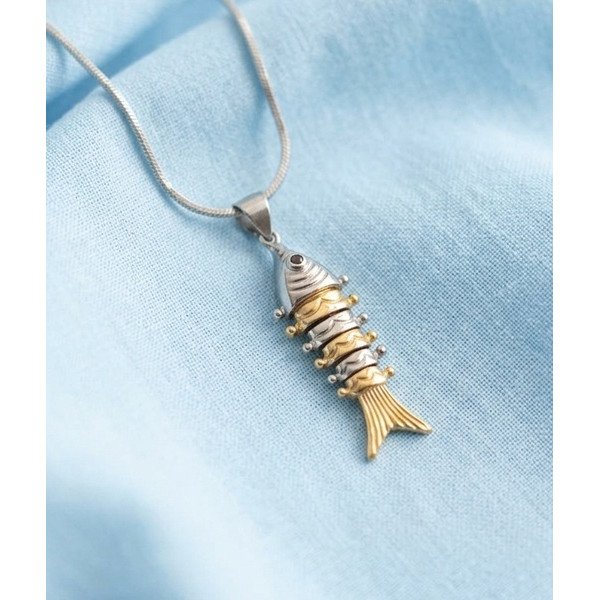 Ocean Crest Fishbone Pendant Chain