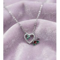 Emerald Butterfly Jewelry Set