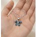 Elegant Emerald Leaf Heart Necklace