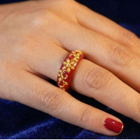 GOLD  POLA  RING
