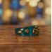 Blue Lotus Gold-Embedded Ring