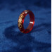 Royal Red Scroll Resin Band