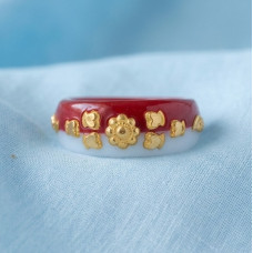 Scarlet Petal Charm Band