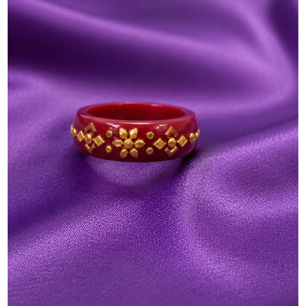 Ruby Blossom Heritage Ring