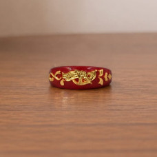 Scarlet Gold Croc Kada