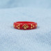 Golden Blossom Red Ring