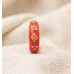 Golden Blossom Red Ring