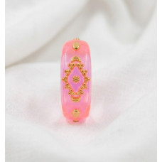 Pink Aura Statement Ring