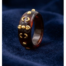 Scarlet Luxe Dot Ring