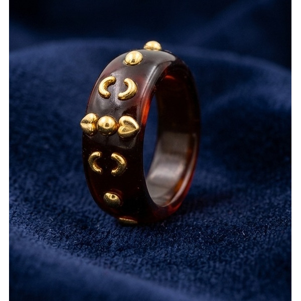 Scarlet Luxe Dot Ring