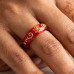 Golden Petal Resin Band