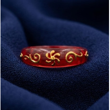Golden Petal Resin Band