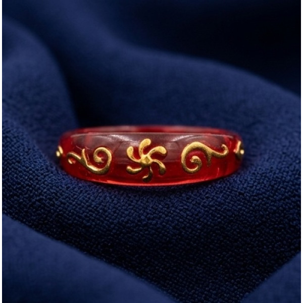 Golden Petal Resin Band