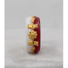 Aurora Crimson Charm Ring