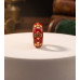 Crimson Heart Bloom Ring