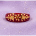 Ruby Enamel Floral Charm Band