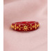 Ruby Blossom Artisan Ring