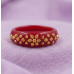 Crimson Blossom Designer Ring