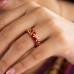 Scarlet Garden Charm Ring