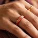 Cherry Fleur Enamel Ring