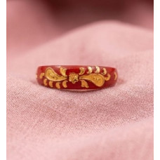 Cherry Fleur Enamel Ring