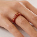 Crimson Luck Gold Phoenix Ring