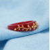 Crimson Luck Gold Phoenix Ring