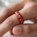 Imperial Red Charm Ring