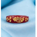 Scarlet Songbird Enamel Band