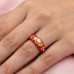 Scarlet Songbird Enamel Band