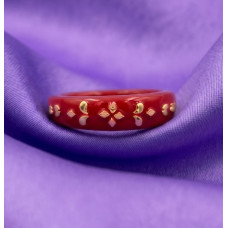 Vermilion Grace Gold Inlay Ring