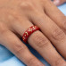 Vermilion Grace Gold Inlay Ring