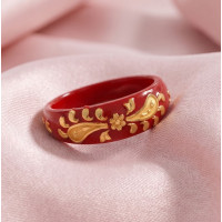 Crimson Petal Luxe Ring