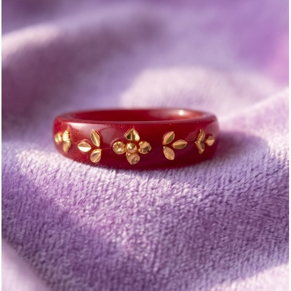 Regal Vermilion Treasure Ring