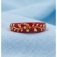 Crimson Blossom Ring