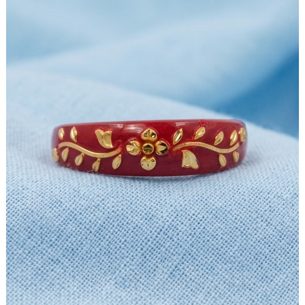 Crimson Blossom Ring