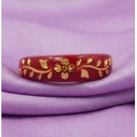 Ruby Blossom Gold Ring